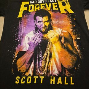 WWE Scott Hall "Bad Guys Last Forever" Authentic T-Shirt - Medium